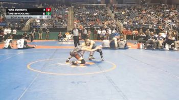 4A 126 lbs Quarterfinal - Justin Woolard, Washington High School vs Kail Burnette, Pisgah High School