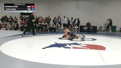 130 lbs Champ. Rd Of 32 - Victoria Byrne, Warriors Of Christ WOC- Wrestling vs Sara Pauls, Venom Girls Wrestling Club