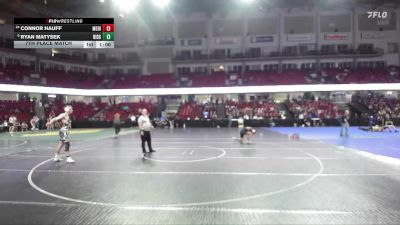 165 lbs 7th Place Match - Ryan Matysek, Ridgevue vs Connor Hauff, Meridian