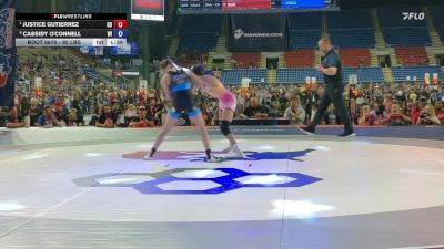 95 lbs Quarters - Justice Gutierrez, CO vs Cassidy O'Connell, WI