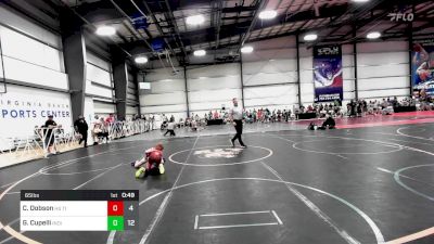 65 lbs Rr Rnd 2 - Connor Dobson, PA Titan Wrestling Club vs Greyson Cupelli, Indiana Outlaws Red