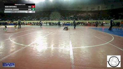 94 lbs Consi Of 4 - Sosi Mitchell, Tecumseh vs Madison Owens, Hennessey Jr High Girls