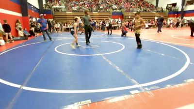 76 lbs Quarterfinal - Cruz Canales, Claremore Wrestling Club vs Kasen Peters, Claremore Wrestling Club