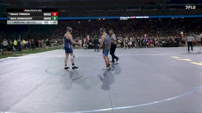 D3-175 lbs Champ. Round 1 - Max Sundquist, Kingsford HS vs Isaac French, Montague