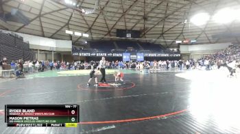 77 lbs Champ. Round 1 - Ryder Bland, Hoquiam Jr. Grizzly Wrestling Club vs Mason Pietras, Gig Harbor Grizzlies Wrestling Club