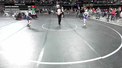 65 lbs Consi Of 16 #1 - Matteo Bodrog, Wrecking Crew Wrestling Academy vs Mason Muraglia, Triumph Trained