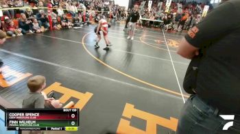 62 lbs Quarterfinal - Cooper Spence, Cody Wrestling Club vs Finn Wilhelm, Powell Wrestling Club