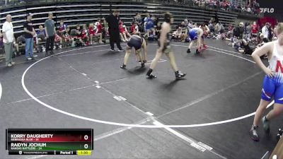 140 lbs Semis & 1st Wrestleback (8 Team) - Korry Daugherty, Nebraska Blue vs Raidyn Jochum, Kansas Rattlers