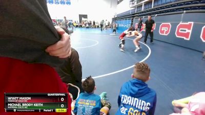 92 lbs Quarterfinal - Wyatt Mason, Touch Of Gold WC vs Michael Brody Keith, Natrona Colts WC