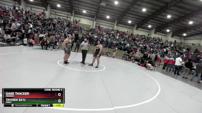 285 lbs Cons. Round 2 - Tayden Sa`u, Orem vs Gage Thacker, Murray