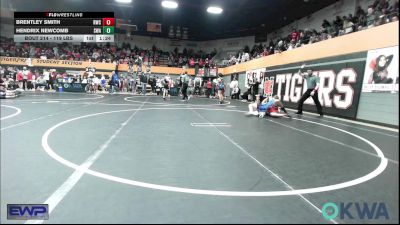 119 lbs Round Of 16 - Brentley Smith, Redskins Wrestling Club vs Hendrix Newcomb, Shelton Wrestling Academy