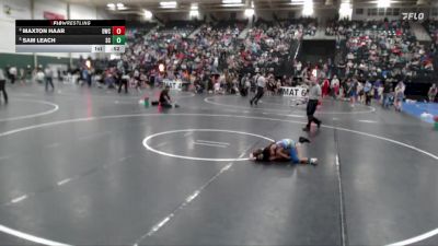 64 lbs Cons. Round 2 - Maxton Haar, Douglas Wrestling Club vs Sam Leach, Sherman Challengers