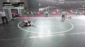 90 lbs Champ. Round 2 - Bryce Feran, Prescott vs Arthur Harcus, RT Elite / Belmont-Plattville Youth Wrestling