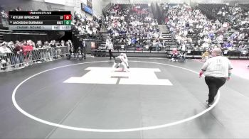 5A 126 lbs Champ. Round 1 - Kyler Spencer, Spanish Fork vs Jackson Burman, Wasatch