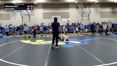 144 lbs Quarters - Christian White, Suples Wrestling Club vs Kalai Stout, Fighting Squirrels Wrestling Club