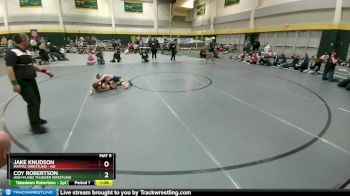 70 lbs Quarterfinal - Coy Robertson, High Plains Thunder Wrestling vs Jake Knudson, MATPAC Wrestling - ND