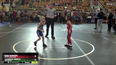 47 lbs 1st Place Match - Cameron Winkle, Springboro vs Odin Hembree, Prodigy Wrestling