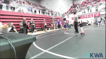 55 lbs Quarterfinal - Wynston Hensley, Little Axe Takedown Club vs Karter Kaulaity, Chickasha Youth Wrestling