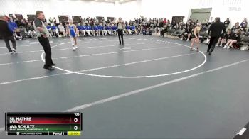 106 lbs Round 3 (4 Team) - Ava Schultz, Saint Michael/Albertville vs Sil Mathre, Byron