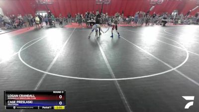 93 lbs Round 3 - Logan Crandall, Evansville Wrestling Club vs Cage Preslaski, Wisconsin