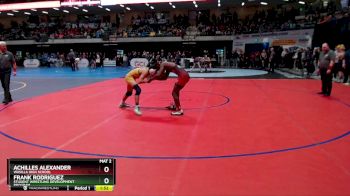 130 lbs Semifinal - Frank Rodriguez, Student Wrestling Development Program vs ACHILLES ALEXANDER, Wasilla High School