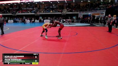 130 lbs Semifinal - Frank Rodriguez, Student Wrestling Development Program vs ACHILLES ALEXANDER, Wasilla High School