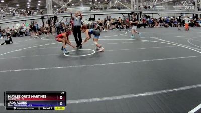 107 lbs Semis (4 Team) - Miaylee Ortiz Martines, Validus WC vs Jada Agurs, Team Diamond Fish