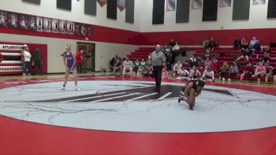 110 lbs Cons. Semi - Tateana Fikes, BCLUW-SH vs Natalie Ibeling, AGWSR