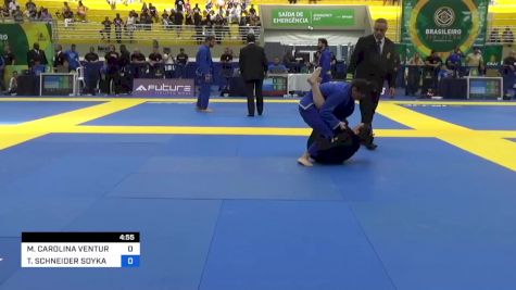 MARIA CAROLINA VENTURA S. SANTIA vs TAYNA SCHNEIDER SOYKA NOGUEIRA 2023 Brasileiro Jiu-Jitsu IBJJF