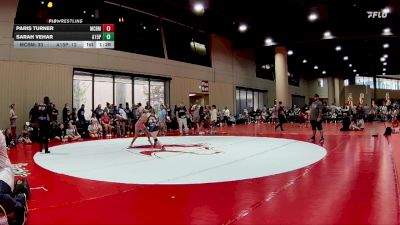 110 lbs Quarters & 1st Wb (16 Team) - Sarah Vehar, AR-15 Pink vs Paris Turner, Mat Clash Beast Mode