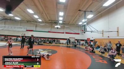 93-100 lbs Semifinal - Joshua Blair, Thermopolis Wrestling Club vs Dalton McGuffey, Riverton USA Wrestling