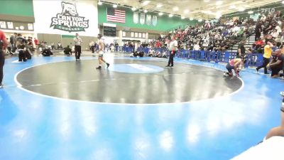 120 lbs 1st Place Match - Isaac Castaneda, Canyon Springs vs Gilfredo Galindo, Martin Luther King