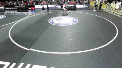 132 lbs Cons. Semis - Carter Black, Project 8 Wrestling vs Adam Alvarez, Team Selma Wrestling Club