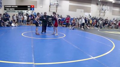 132 lbs Cons. Semis - Conner Moore, Team Real Life Wrestling vs Ted Smith, Madison Wrestling Club