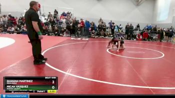 115 lbs Cons. Round 3 - Shaniah Martinez, Mesa Ridge vs Micah Vasquez, Moffat County