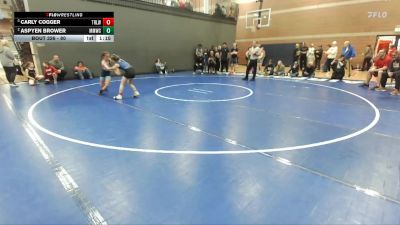 80 lbs 1st Place Match - Carly Cogger, Team Real Life Wrestling vs Aspyen Brower, Mountain Man Wrestling Club