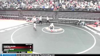 138 lbs Semifinal - Porter Olson, Spanish Fork vs Jonah Ware, Wasatch