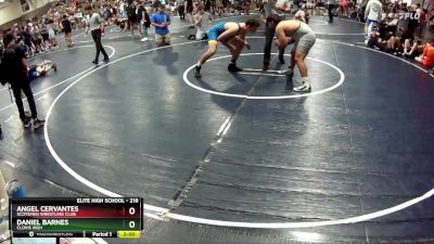 218 lbs Quarterfinal - Angel Cervantes, Scotsmen Wrestling Club vs Daniel Barnes, Clovis High