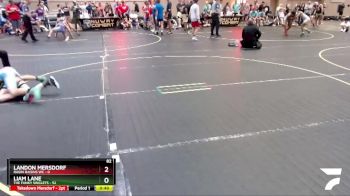 82 lbs Quarterfinals (8 Team) - Landon Mersdorf, Ragin Raisins WC vs Liam Lane, The Funky Singlets