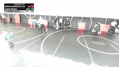 215 lbs Champ. Round 1 - Aaron Heirigs, Santa Monica High School Wrest vs Maddox Henderson-El Haj, Canyon High School