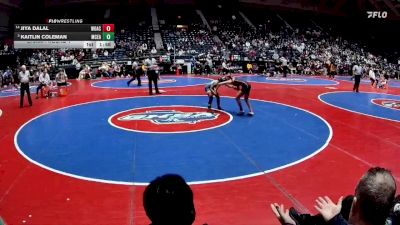 105 lbs Champ. Round 1 - Kaitlin Coleman, McEachern vs Jiya Dalal, Woodward Academy