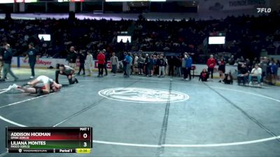 Girls 100 lbs Cons. Round 1 - Addison Hickman, Omak (Girls) vs Liliana Montes, Pasco (Girls)