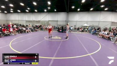 195 lbs Placement Matches (16 Team) - Luke Penola, Indiana vs Riley Jones, Oregon