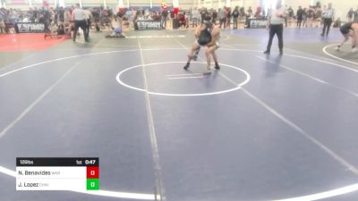 126 lbs Consi Of 8 #2 - Nick Benavides, War Wc vs Javier Lopez, Chain Gang WC