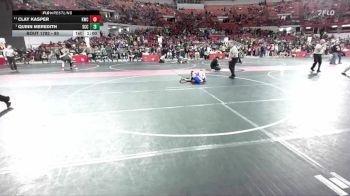 80 lbs Cons. Semi - Clay Kasper, Kimberly Wrestling Club vs Quinn Meredith, St Croix Central