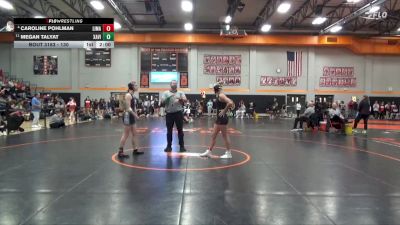 130 lbs Cons. Round 2 - Megan Talyat, Xavier vs Caroline Pohlman, Linn-Mar