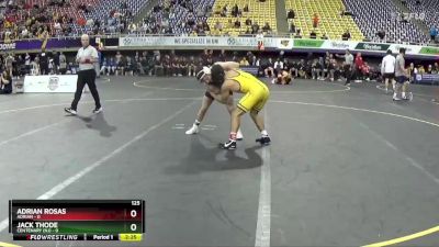 125 lbs Finals (8 Team) - Jack Thode, Centenary (NJ) vs Adrian Rosas, Adrian