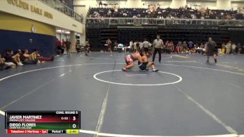 285 lbs Cons. Round 5 - Diego Flores, Cerritos College vs Javier Martinez, Fresno City College