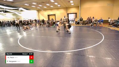 117 lbs Cons. Round 3 - Hudson Peck, Team Prestige vs Parker Yorgason, Fremont Wrestling Club