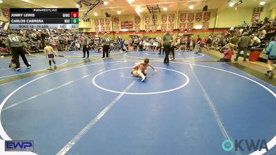 70 lbs Quarterfinal - Jonny Lewis, Keystone Kids Wrestling Club vs Carlos Cabrera, Warner Eagles Youth Wrestling